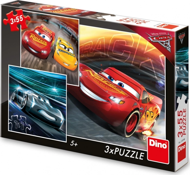 Autos Cars 3: Tréningové Puzzle 3x55 Dielikov