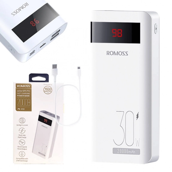 Powerbanka Romoss Sense6PS Pro 20000mAh 30W