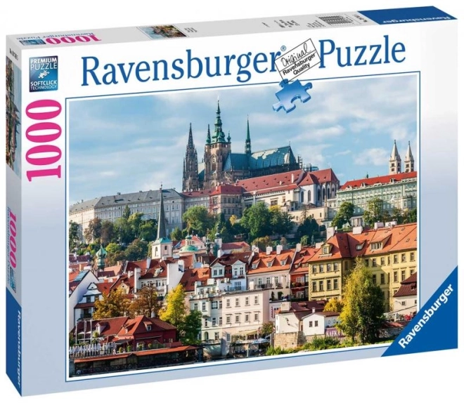 Puzzle s pohľadom na Pražský hrad