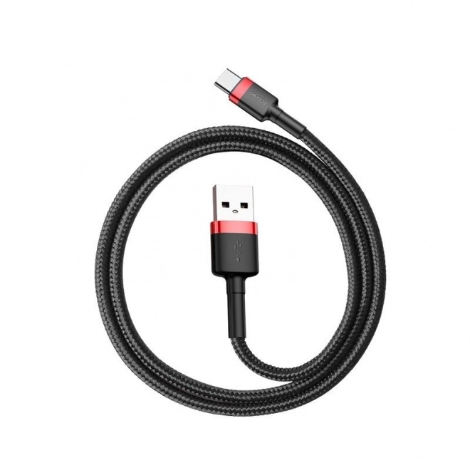 Baseus Cafule USB-C kábel 2A 3m čierno-červený