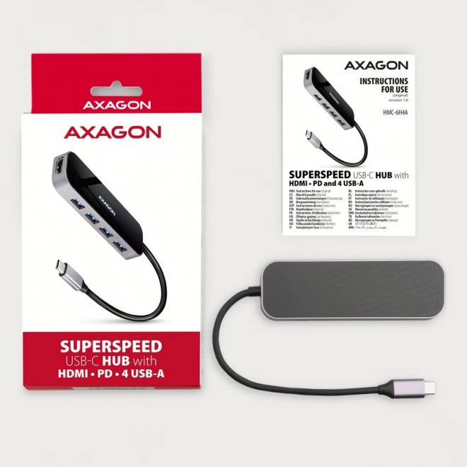 Wieloportový hub s HDMI a USB-C