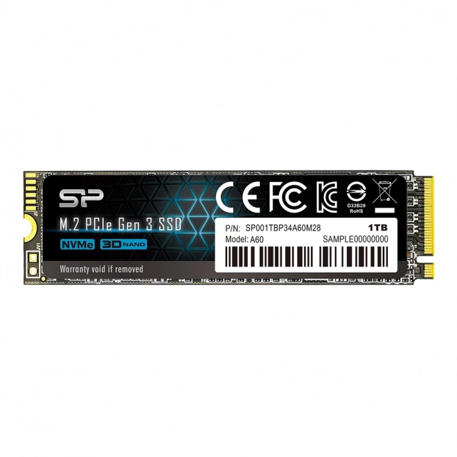 Silicon Power ssd disk P34A60 1TB PCIe M.2 NVMe