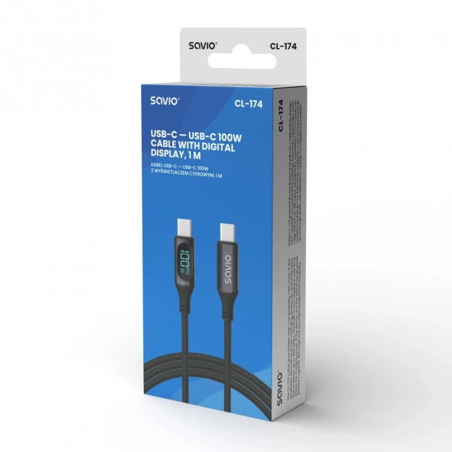 Usb-c kábel s displejom 100W