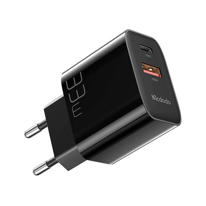 Nástenná nabíjačka Mcdodo USB + USB-C, 33W + kábel USB-C