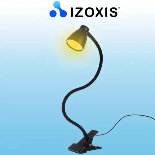 Stolná lampa s klipom čierna Izoxis