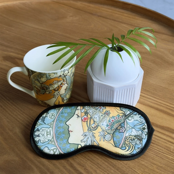 Maska na spanie Alfons Mucha – Zodiak