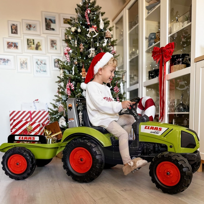 FALK Šliapací traktor Claas Arion 430 s ťažným zariadením