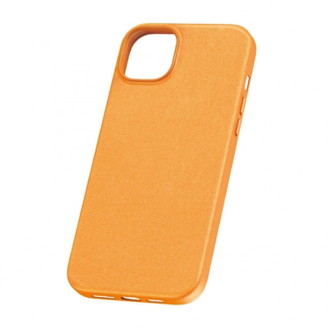 Pu zdro na telefón pre iPhone 15 Pro Baseus Fauxther Series (oranžové)