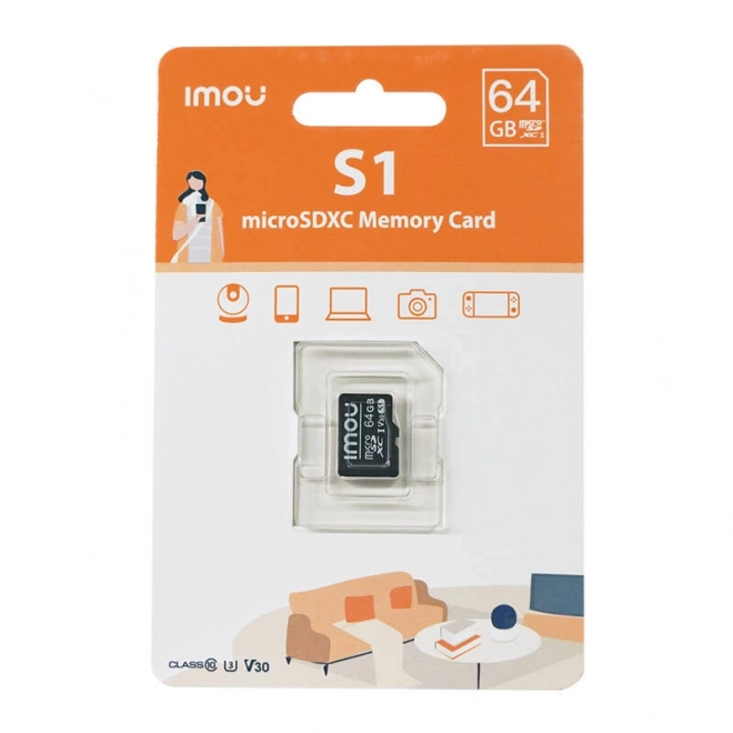 Pamäťová karta Imou microSD 64GB