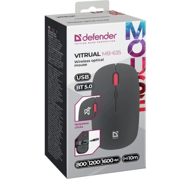 Bezdrôtová myš Silent Click Defender