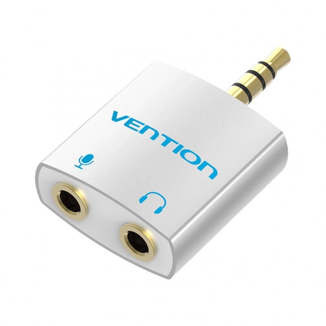 Audio adaptér 4-pólový 3.5mm samec na 2x 3.5mm samica Vention