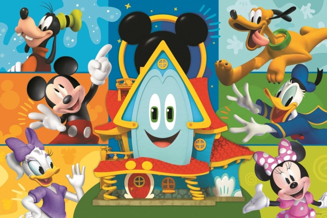 Puzzle Mickeyho Klubík: Mickey Mouse a Kamaráti Maxi 24 Dielikov