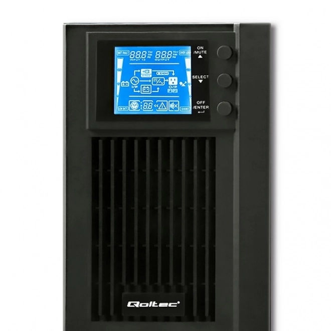 Záložný zdroj UPS na čisto sinusovú vlnu 1kVA 800W s LCD a USB