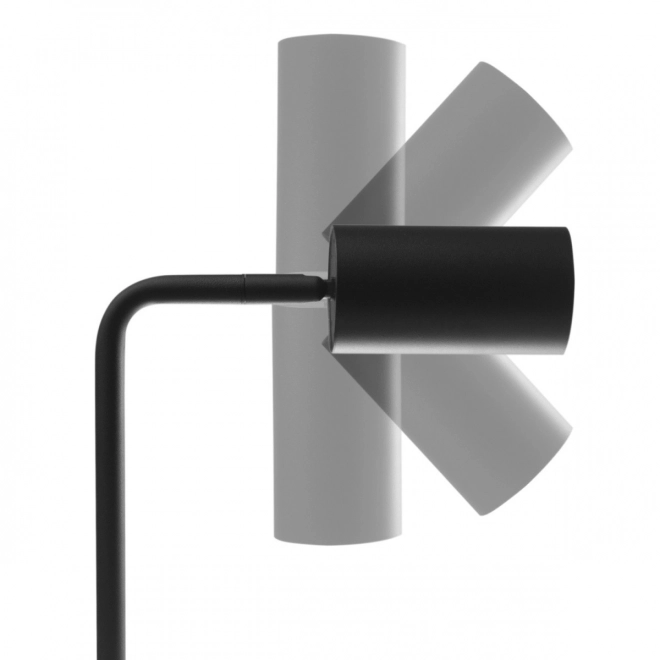 Stolná lampa GU10 s vypínačom Maclean čierna okrúhla