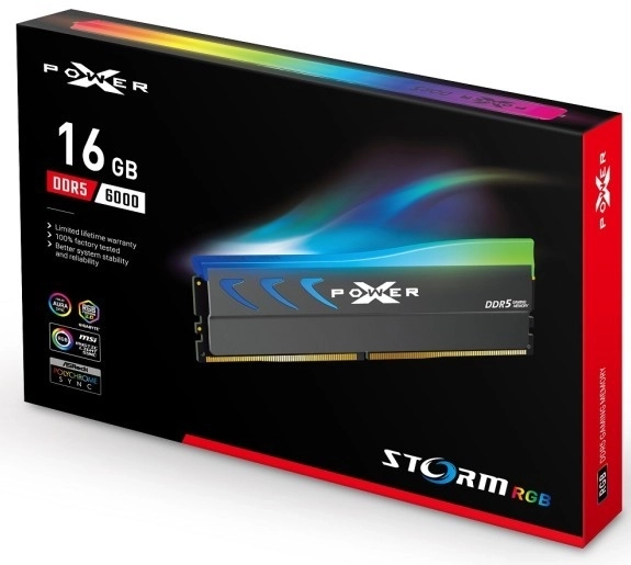 Pamäť DDR5 XPOWER Storm RGB 16GB 6000 CL36 šedá