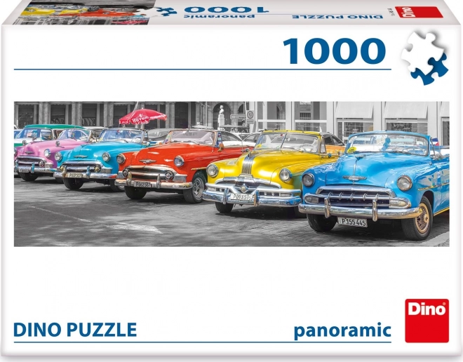 Panoramatické puzzle Autá stretnutie 1000 dielikov