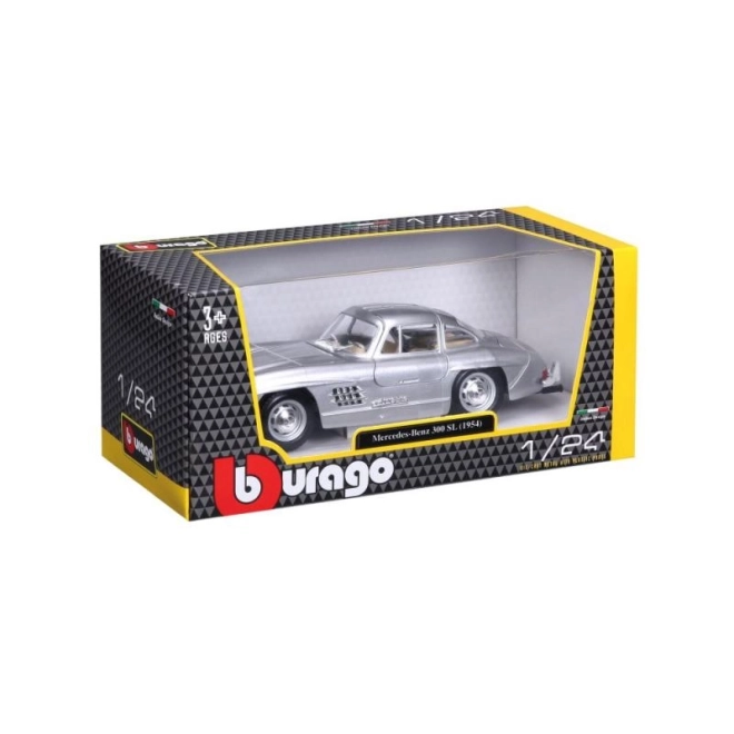 Bburago 1:24 Mercedes Benz 300SL strieborný 18-22023