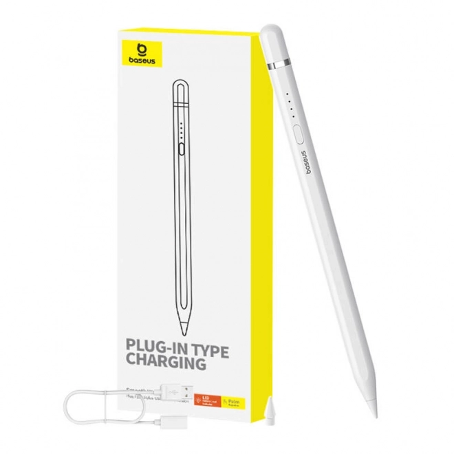 Aktívny stylus Baseus Smooth Writing Series s USB-C nabíjaním bielej farby