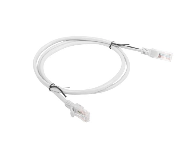 Patchcord kat.5e 1m sivý