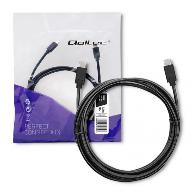 USB 3.1 kábel typ C obojstranný 1.4m čierny