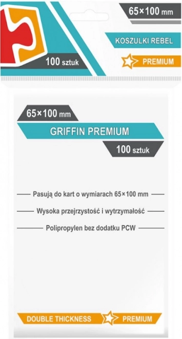 Griffin premium obaly na karty 65x100 mm