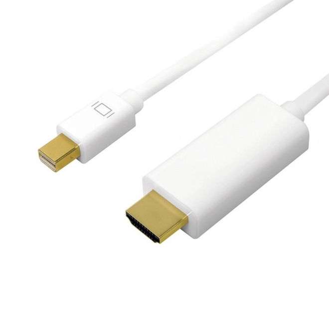 Kábel mini DisplayPort na HDMI 4K 5m biely