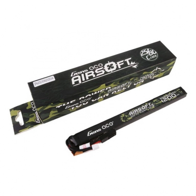 Lipo batéria pre Airsoft Gens Ace 1200mAh s mini Tamiya konektorom