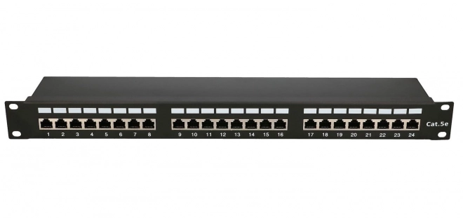 Patchpanel 24 portov CAT5E FTP