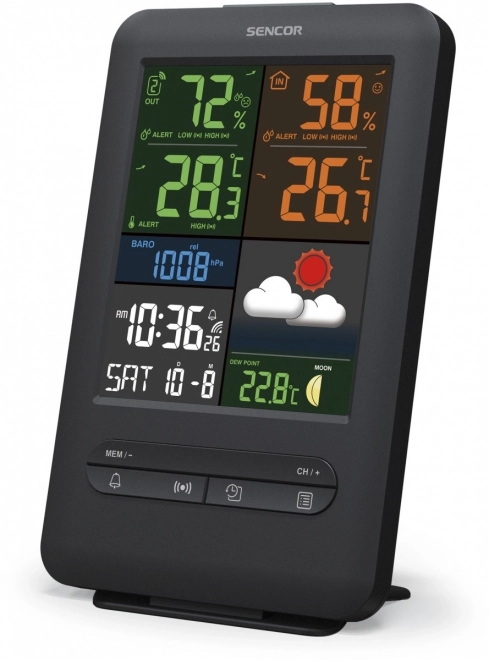 Meteorologická stanica so širokouhlým LCD displejom