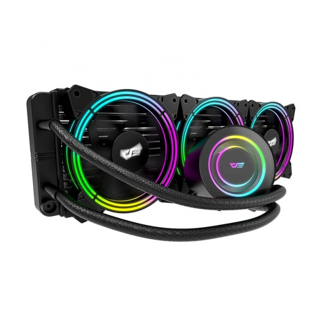 Darkflash TR360 Vodné Chladenie AIO RGB 3x 120 mm (Čierna)