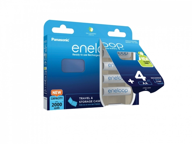 Nabíjacie batérie Eneloop AA 2000 mAh s púzdrom (4 ks)