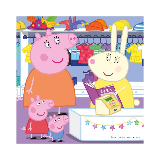 Puzzle Prasiatko Peppa 3x55 dielikov