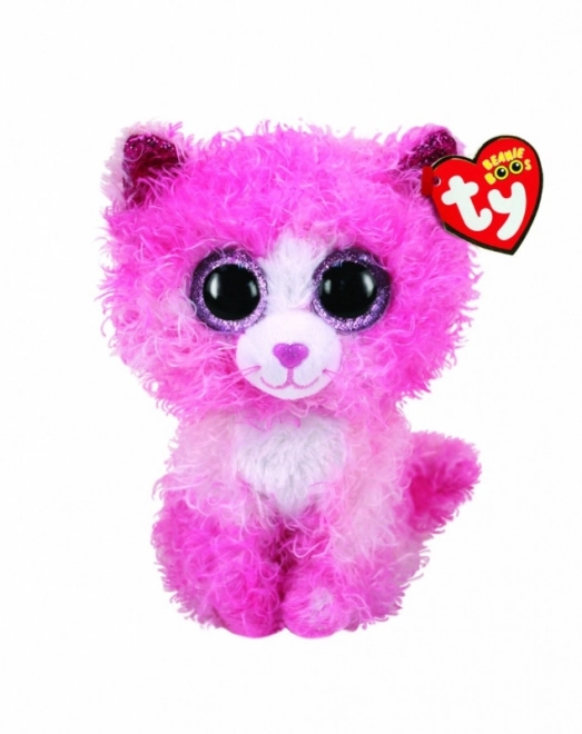 TY Beanie Boos Ružová mačka Reagan Maskot 15 cm