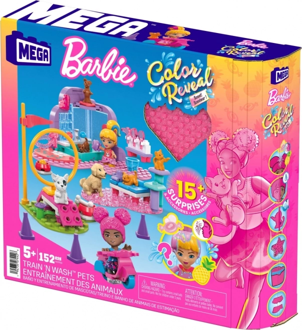 Mega Construx Barbie Color Reveal Trénuj a pečuj o mazlíčky