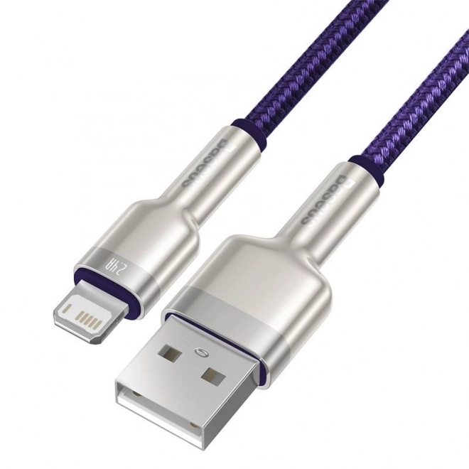 Usb kábel Lightning pred iPhone Fialový