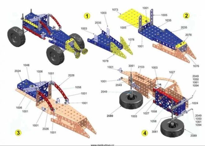 Súprava vozidiel Merkur 1.1 - 240 dielikov