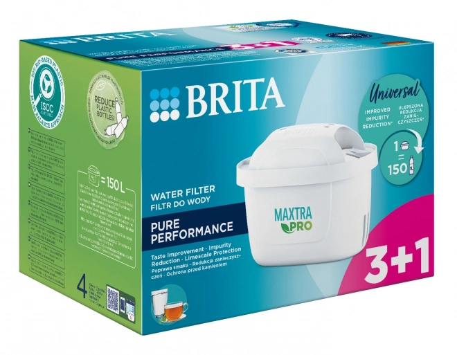 Náhradné filtrovací kazety Brita Maxtra Pro Pure Performance 3+1 ks