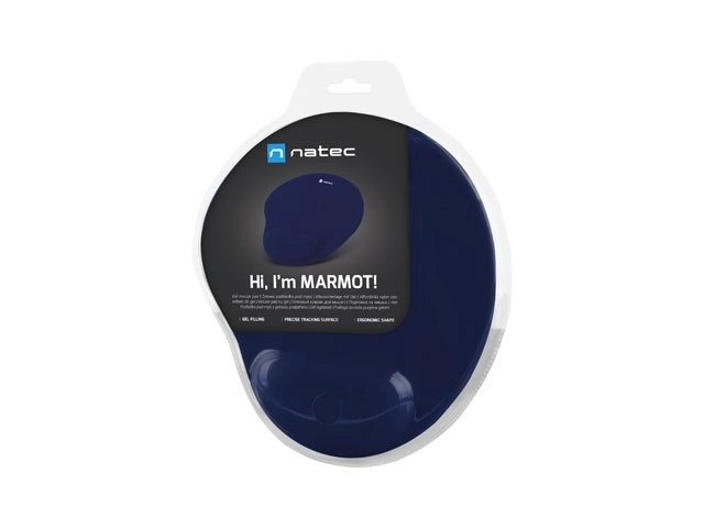 Ergonomická podložka na myš Natec Marmot modrá