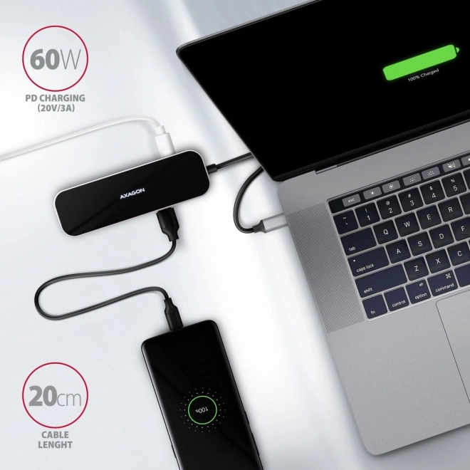 Multifunkčný USB-C hub s HDMI a RJ-45