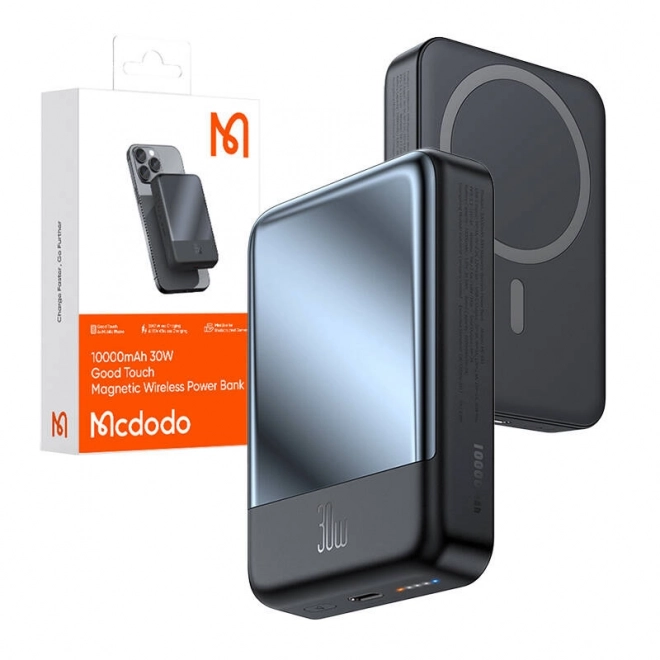 Mcdodo magnetická power banka 10000mAh, čierna