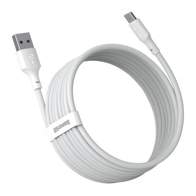 Baseus Simple Wisdom USB na Type-C dátové káble 1,5m biele