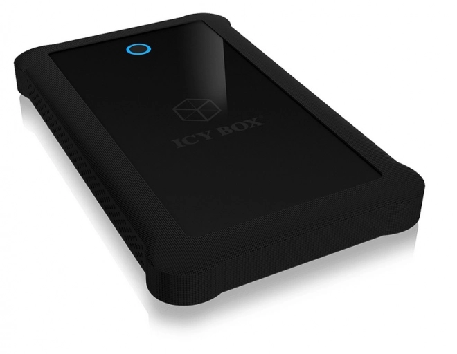 Elegantná čierna hdd usb 3.0 obal so silikónovým puzdrom