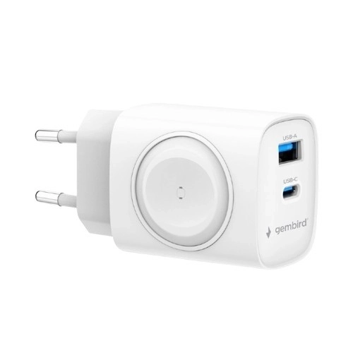 Výkonná USB nabíjačka s PowerDelivery a Quick Charge, biela