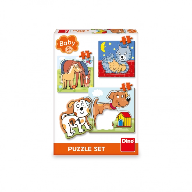 Dino baby puzzle Domáce zvieratká
