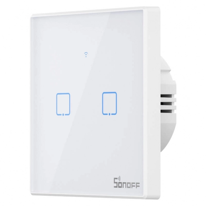 Inteligentný vypínač WiFi + RF 433 Sonoff T2 EU TX (2-kanálový) nová verzia