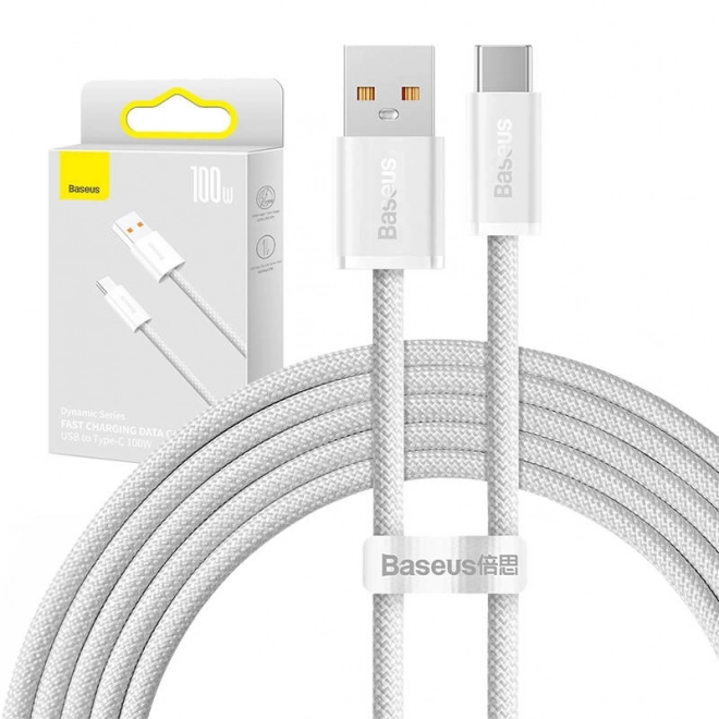 USB-C Kábel Baseus Dynamic Series 100W 2m Biely