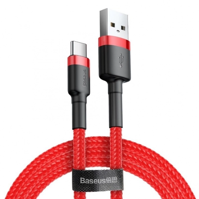 Kábel Baseus Cafule USB-C 3A 0,5 m Červený