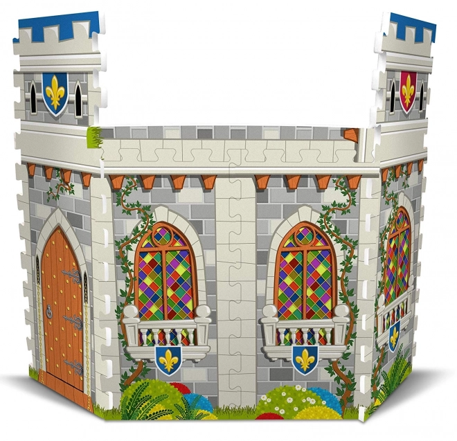 3D penové podlahové puzzle hrad