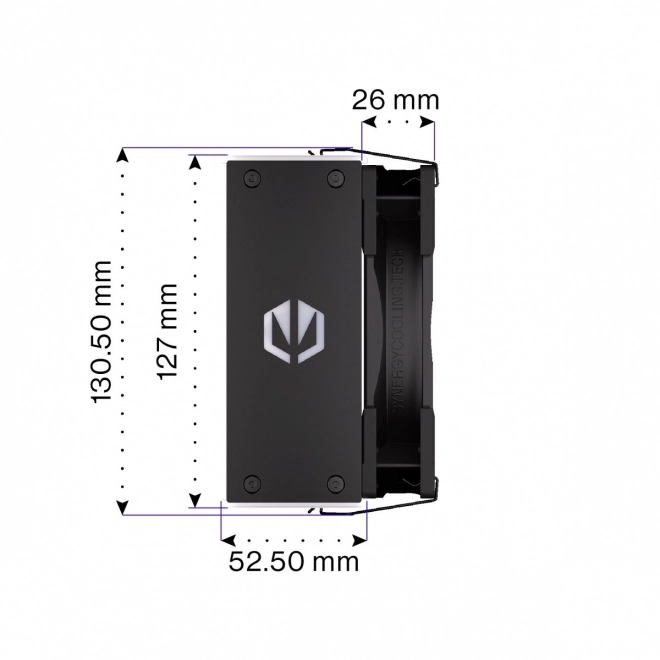 Chladič procesora Endorfy Fera 5 Black ARGB
