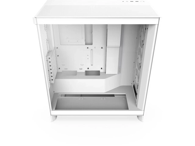 Biela skriňa NZXT H7 Flow RGB